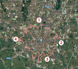 Milano - Progetto di Individuazione delle zone di interscambio automobilistico
