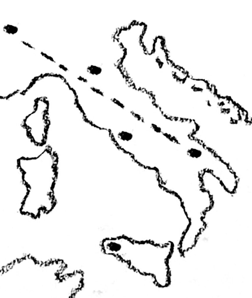 Federico II - Planimetria dell’Italia