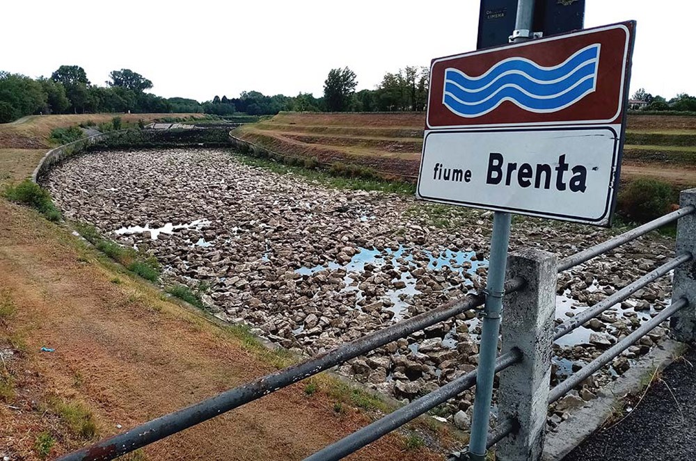 Consapevolezza - fiume Brenta siccità