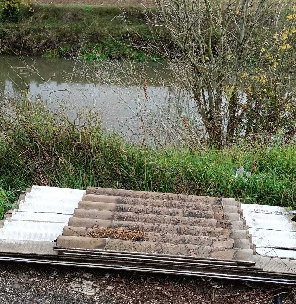 Pontinia (LT), eternit su fiume. FIPSAS e ONA: attivato protocollo