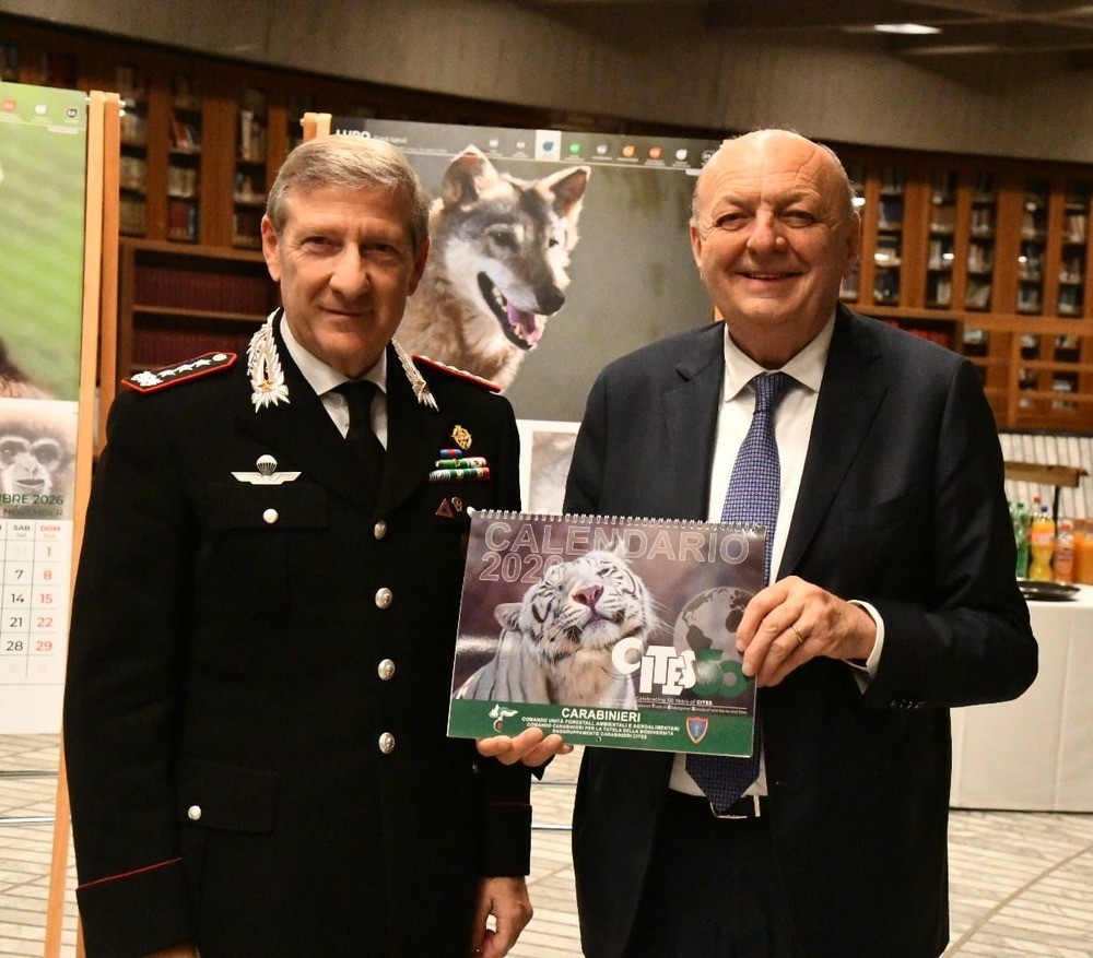 CITES, il generale Parrullo con il ministro dell'Ambiente e della Sicurezza Energetica Gilberto Pichetto Fratin