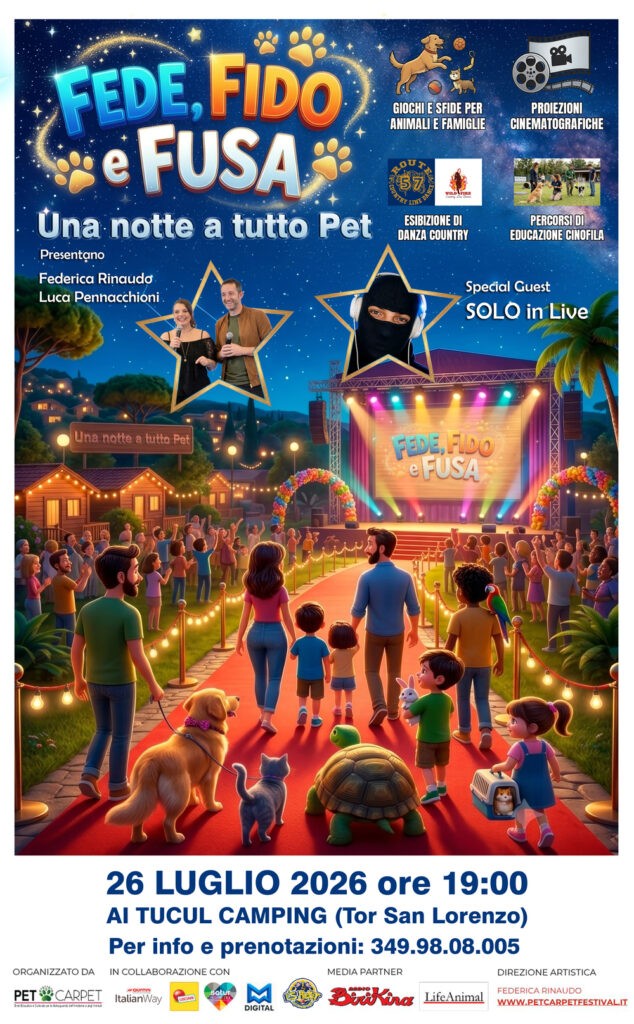 Una notte a tutto Pet, locandina evento
